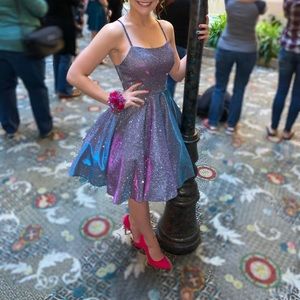 Gorgeous iridescent homecoming dress
